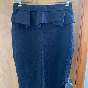 Pencil skirt with tufted waist by Robert Rodriquez